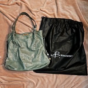 B. Makowsky leather handbag
